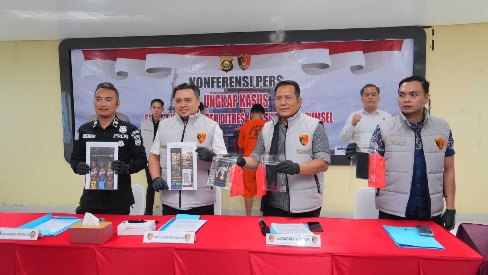 Residivis Curanmor Ditangkap, Polda Sumsel Bongkar Penipuan Digital Berkedok Bhayangkara Run 2026