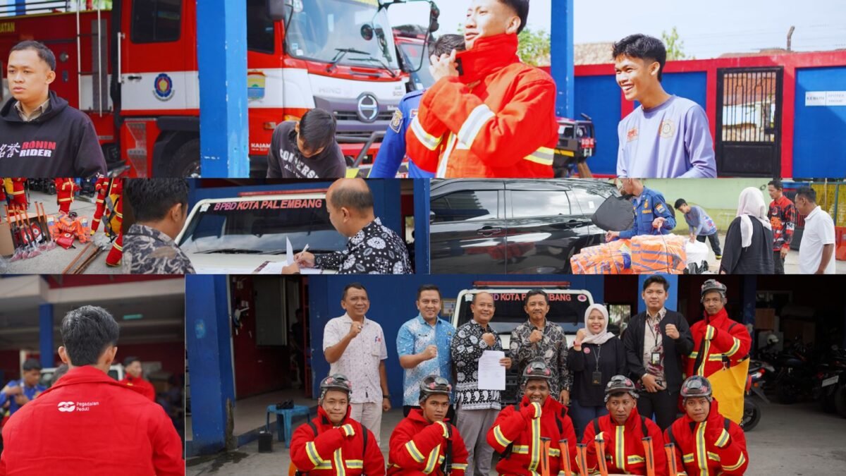 Dukung Penanggulangan Bencana, Pegadaian Kanwil III Sumbagsel Bantu Perlengkapan BPBD Palembang