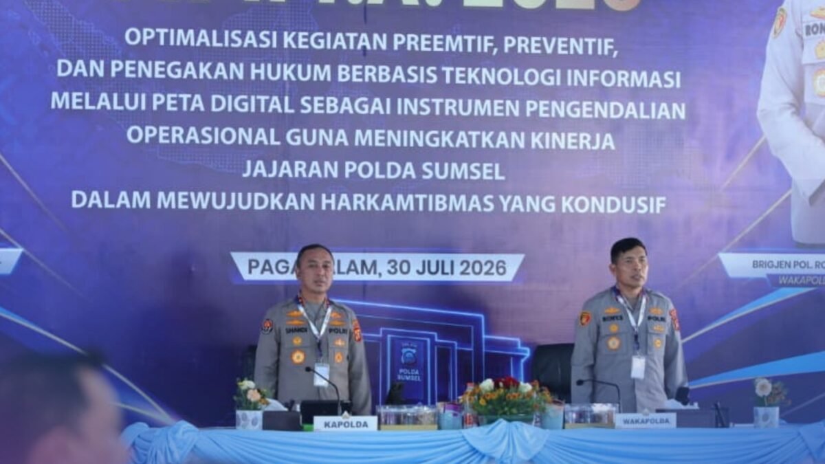 Kapolda Sumsel Evaluasi Kinerja Polres Se-Sumatera Selatan