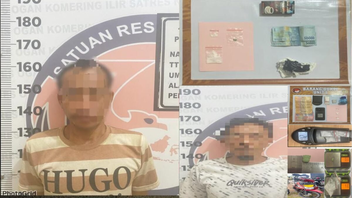 Polres OKI Tangkap Dua Pengedar Narkoba di Kayuagung dan Air Sugihan
