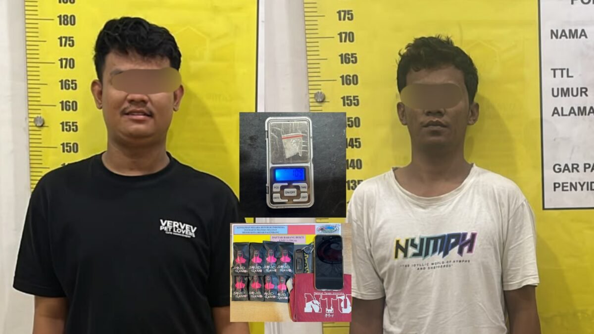 Polrestabes Palembang Ungkap Dua Kasus Narkoba, Sita Sabu dan Liquid Vape Berbahaya