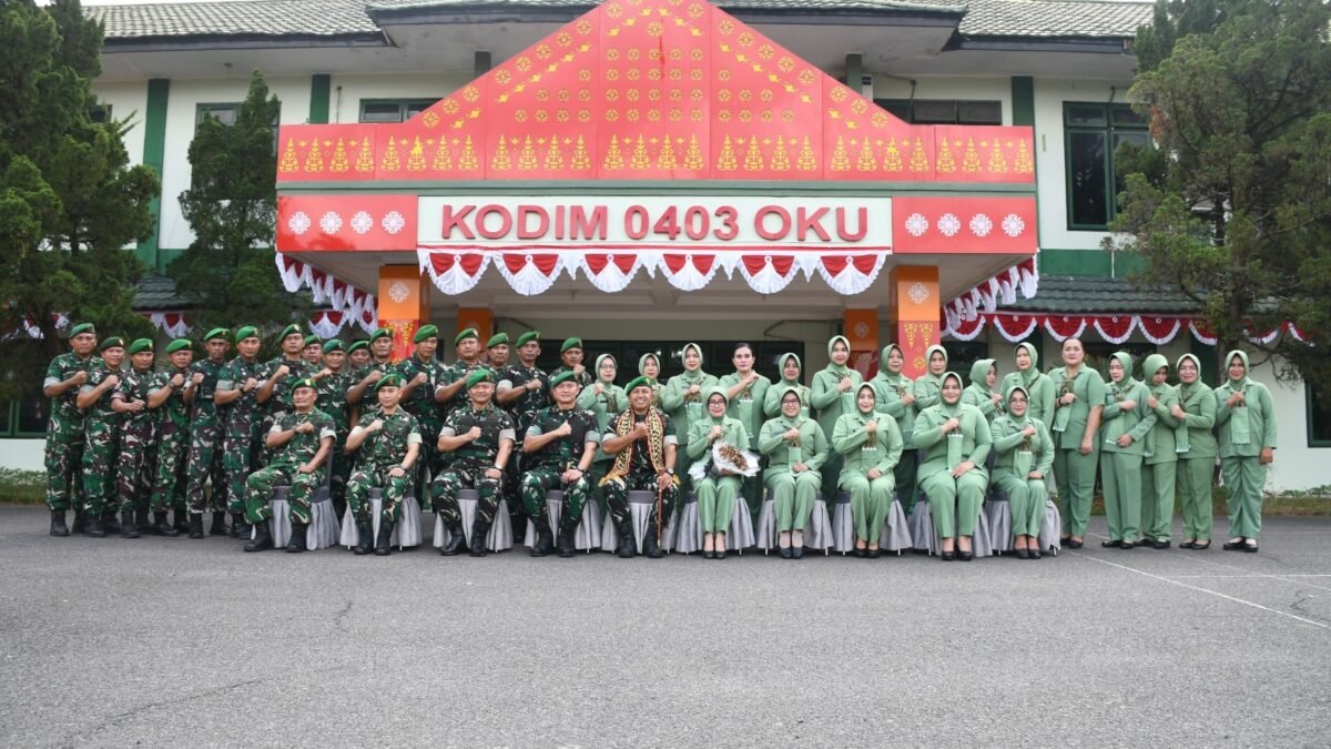 Kunjungan Kerja Danrem 044/Gapo di Makodim 0403/OKU