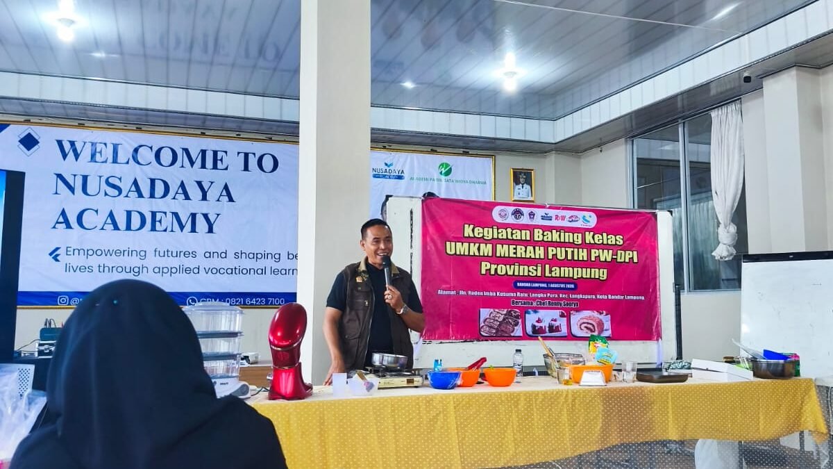 KELAS BAKING UMKM MERAH PUTIH PWDPI DIBUKA, 50 PESERTA SIAP BERKARYA DAN BERWIRAUSAHA