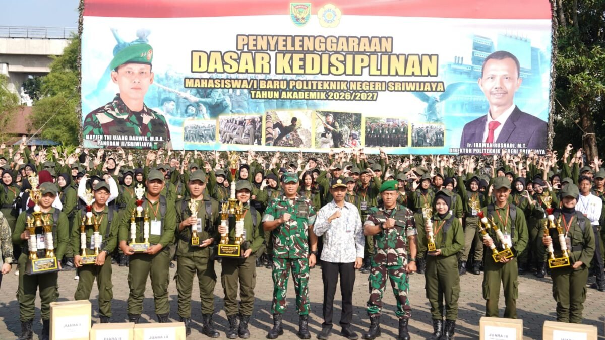 Tanamkan Disiplin dan Kepemimpinan, 6 Hari Garsarlin Gelombang 1 Polsri Resmi Ditutup