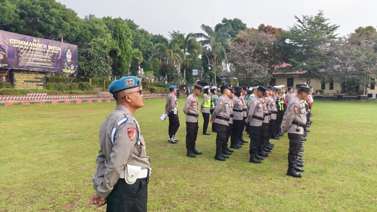 Kapolres Pagar Alam Ikuti Zoom Pemberian Piagam Penghargaan Personel Berprestasi Polda Sumsel