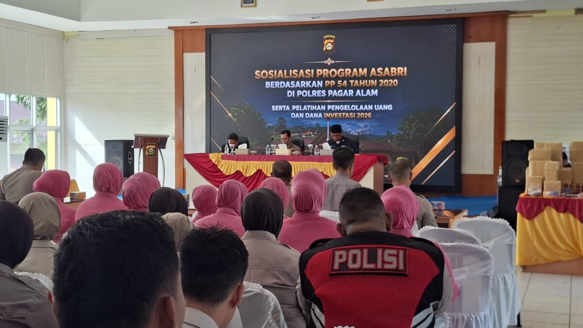 ASABRI Hadir di Polres Pagar Alam Berikan Edukasi kepada Personel