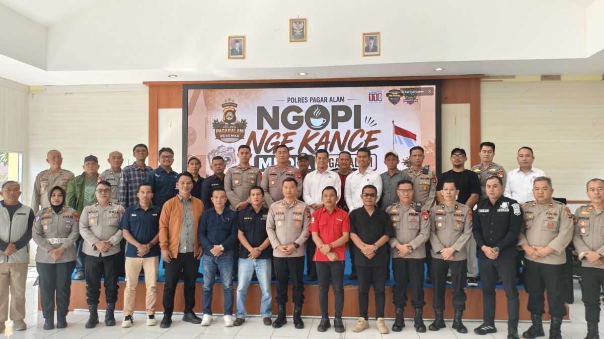 Coffee Morning Polres Pagar Alam Bahas Kamtibmas dan Pelayanan Publik
