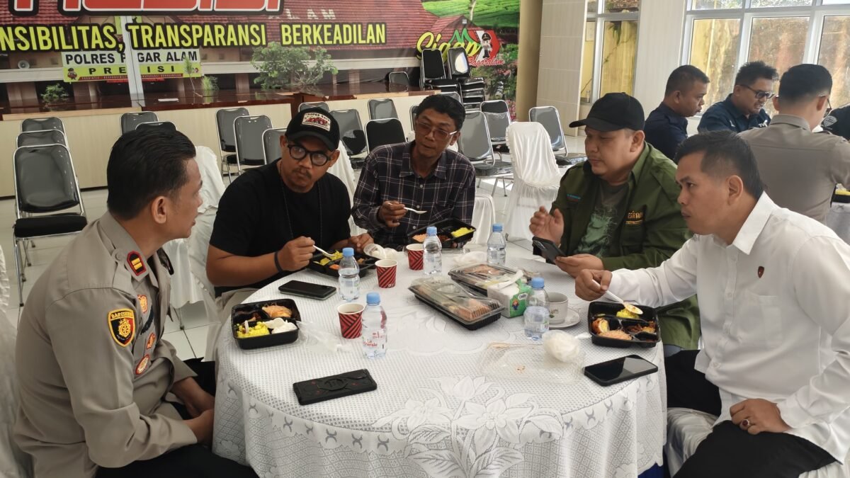 Coffee Morning Jadi Ruang Dialog Polres Pagar Alam Bersama Awak Media