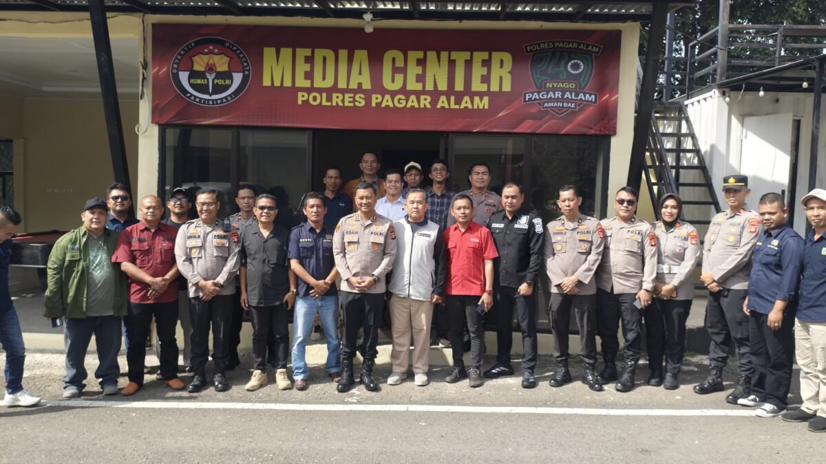 Awak Media Pagar Alam Sambut Hangat Coffee Morning Bersama Polres