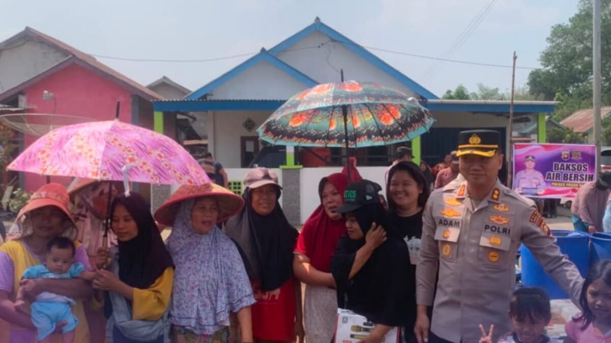 Polres Pagar Alam Perkuat Hubungan dengan Masyarakat Lewat Baksos Air Bersih