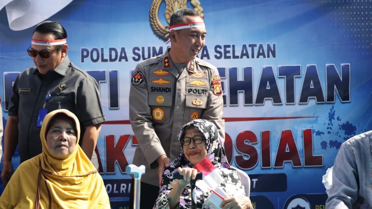Jembatan Merah Putih Diresmikan, Kapolda Sumsel Hadirkan Bakti Sosial dan Kesehatan untuk Warga Banyuasin