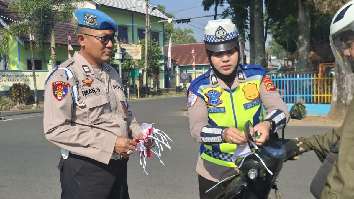 Menjelang Kemerdekaan, Polres Pagaralam Ajak Warga Cintai Indonesia