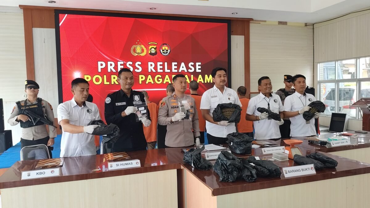 Satres Narkoba Polres Pagar Alam Berhasil Ungkap Enam Kasus