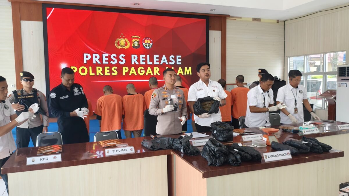 7.500 Jiwa Diperkirakan Terselamatkan dari Pengungkapan Narkotika Pagar Alam