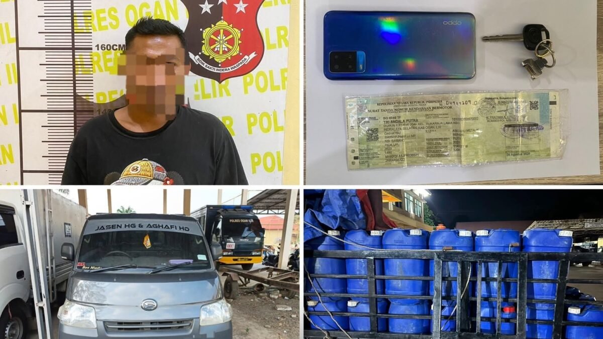 Satreskrim Polres Ogan Ilir Bongkar Penyalahgunaan 65 Jeriken BBM Subsidi Jenis Pertalite