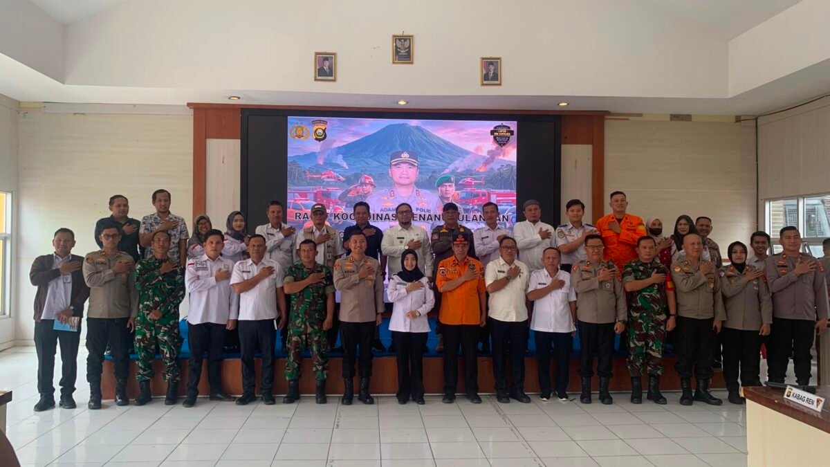 Rakor Polres Pagar Alam Bahas Strategi Percepatan Penanganan Karhutla