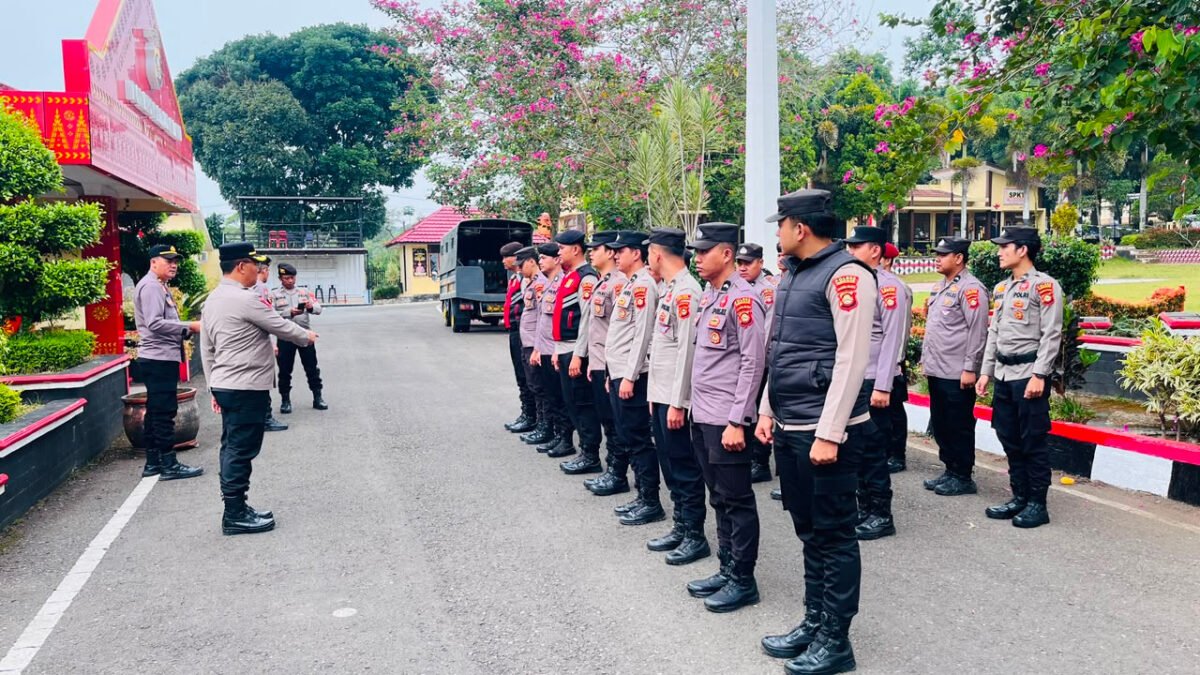 Hadapi Situasi Massa, Dalmas Polres Pagar Alam Tingkatkan Kesiapan Personel