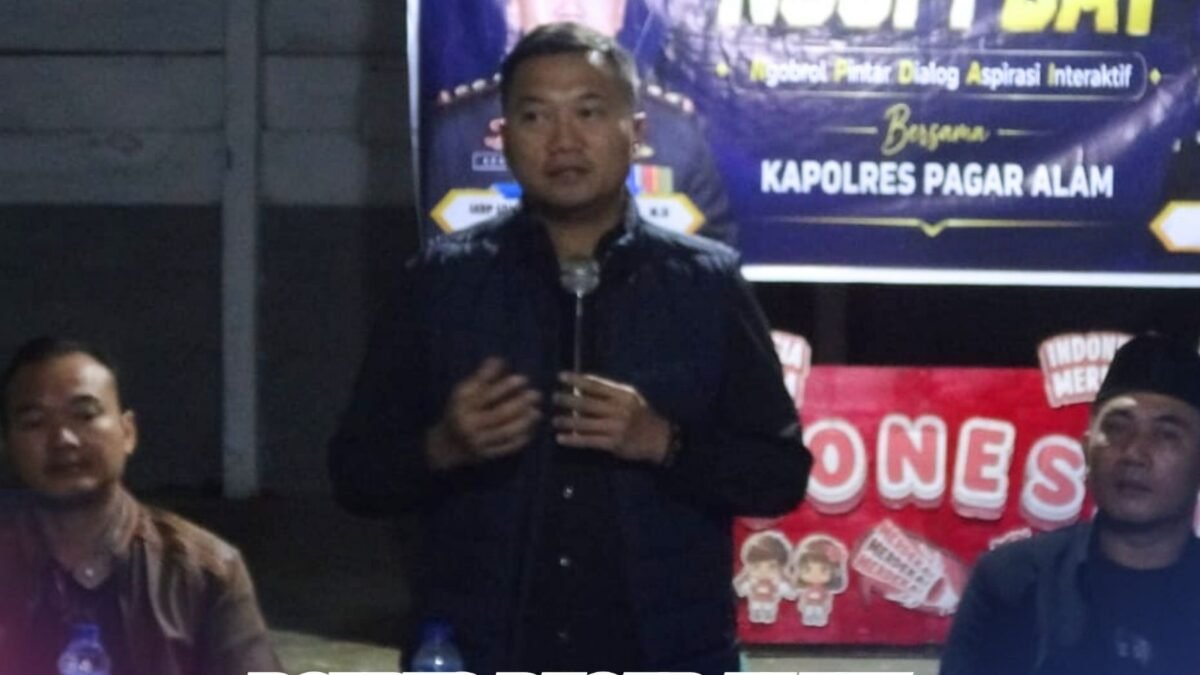 Ngopi Day Polres Pagar Alam, Kapolres Dengarkan Langsung Suara Masyarakat