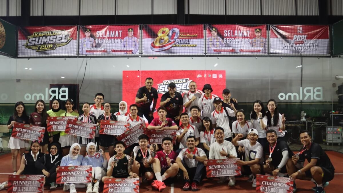 PBPI Palembang Series II Kapolda Sumsel Cup 2026 Resmi Ditutup, 420 Atlet Sukses Ramaikan Turnamen Padel Terbesar di Sumsel