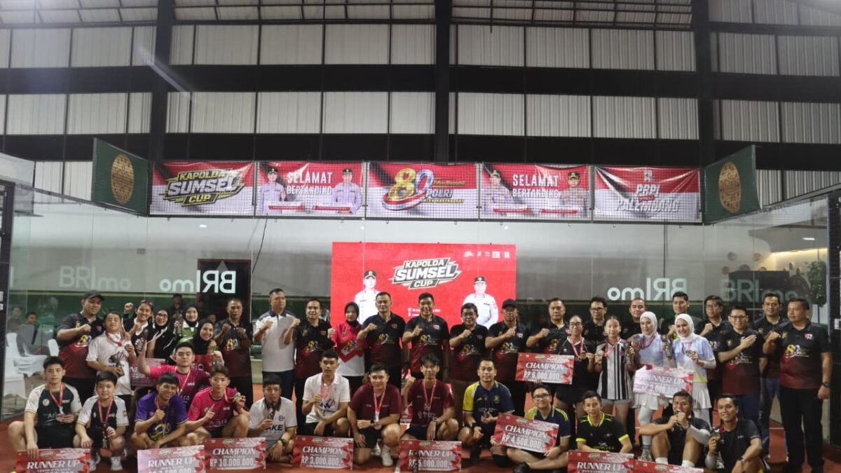 Cetak Sejarah, PBPI Palembang Series II Kapolda Sumsel Cup 2026 Jadi Turnamen Padel Terbesar di Sumatera Selatan