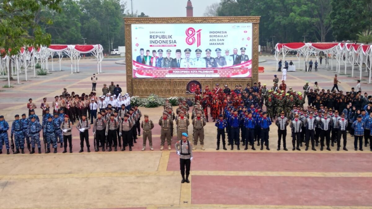 AKP Apriyadi Pimpin Upacara HUT ke-81 RI di JSC, Berdiri Tegap di Hadapan Forkopimda Palembang