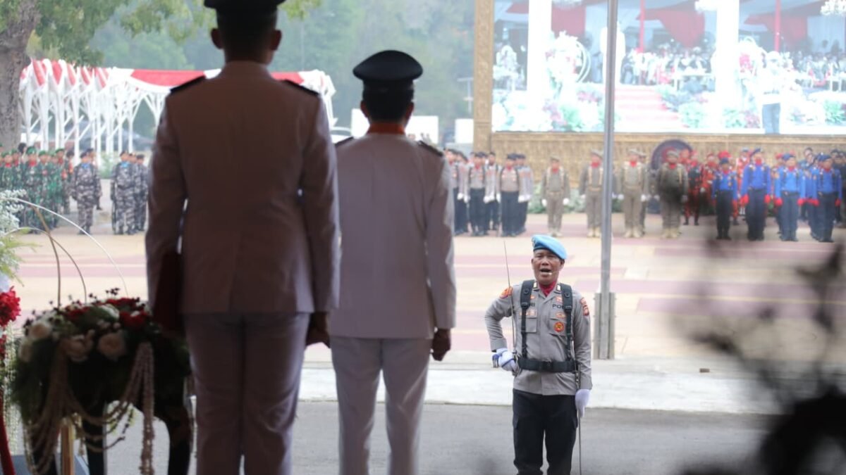 AKP Apriyadi Tampil Tegas sebagai Komandan Upacara, HUT ke-81 RI di JSC Berlangsung Khidmat
