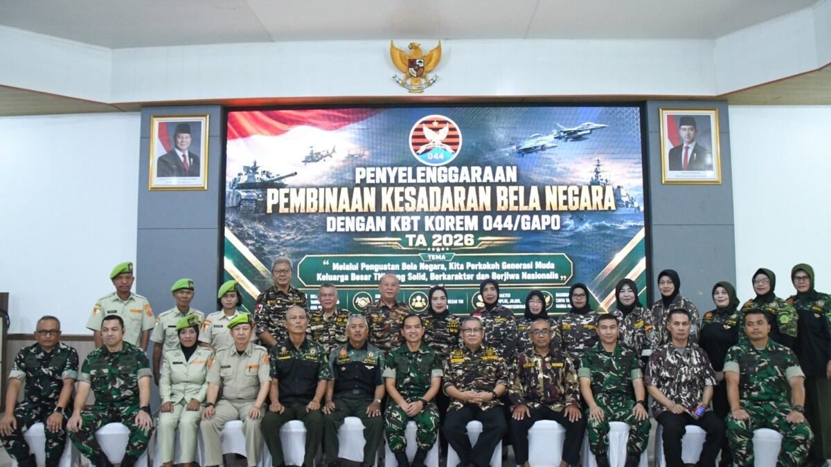Korem 044/Gapo gelar penguatan karakter kebangsaan untuk ASN dan Keluarga Besar TNI
