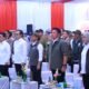 Gubernur Herman Deru menyampaikan pidato tentang kelestarian hutan Sumsel di Banyuasin.