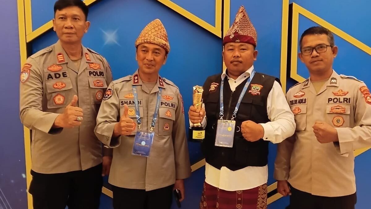 Satkamling Kelurahan Ngulak binaan Polsek Sanga Desa meraih Juara 2 Nasional Lomba Satkamling Teladan di Awarding Day 2026.