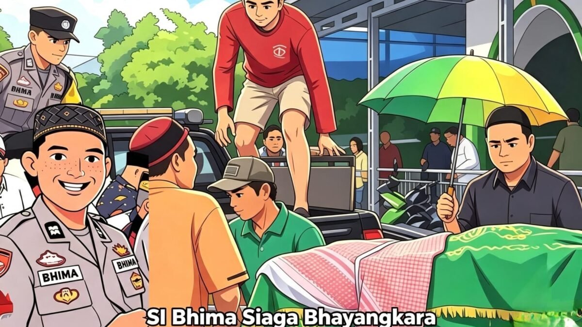 Kendaraan dinas Polsek Muara Pinang untuk layanan Si Bhima antar jenazah gratis