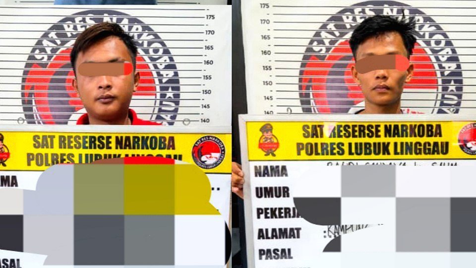 Dua pemuda tersangka penangkapan ekstasi di Lubuk Linggau diamankan polisi