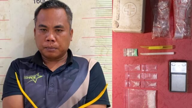 Barang bukti sabu dan serbuk ekstasi yang disita dalam kasus narkoba di Empat Lawang oleh Satresnarkoba Polres Empat Lawang.