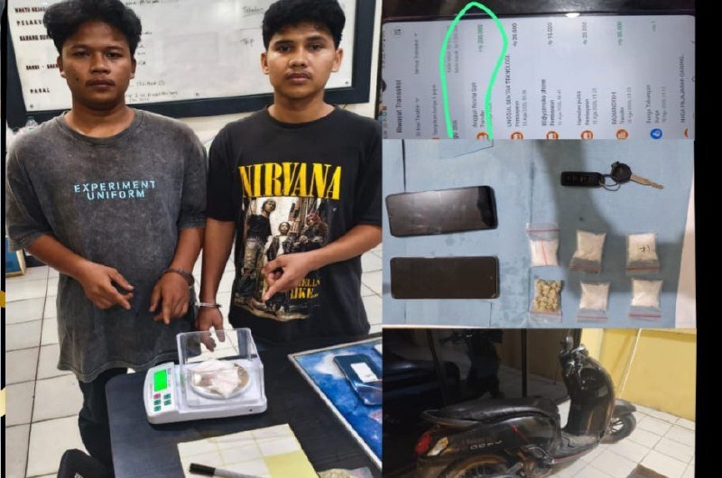Ilustrasi penangkapan narkoba di Sekayu, Musi Banyuasin, dengan barang bukti sabu dan ekstasi