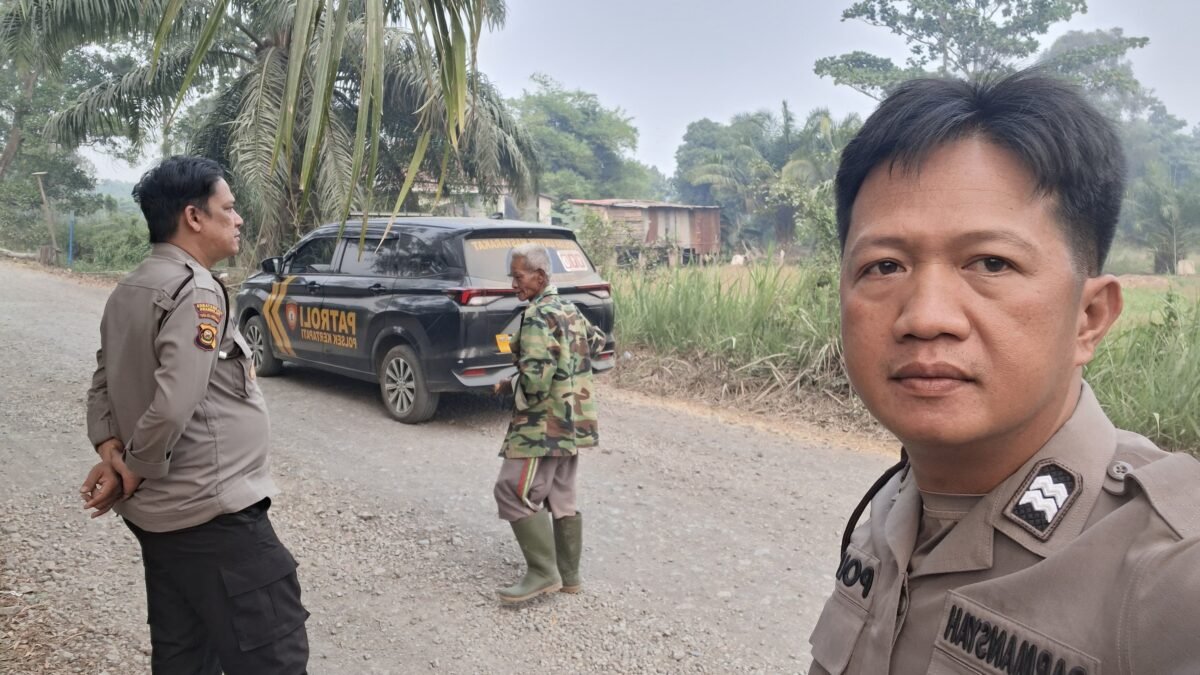 Titik Api di Keramasan Berhasil Dipadamkan, Polrestabes Palembang Sigap Mitigasi Karhutla