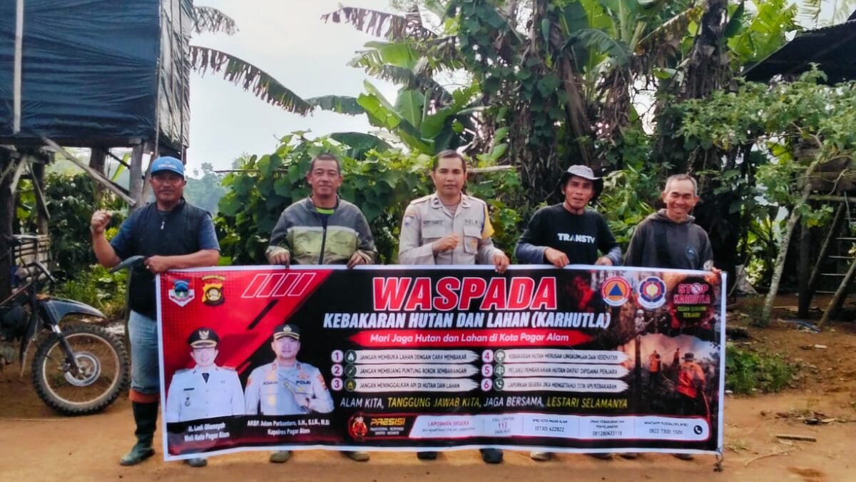  Kecepatan Informasi Kunci Tangani Karhutla Sejak Dini di Pagar Alam