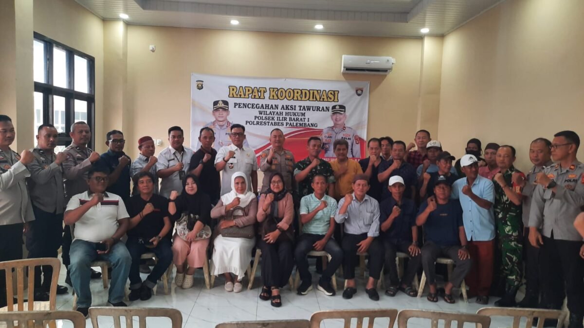 Polsek IB I Palembang Gelar Rakor Cegah Tawuran, Siskamling dan Patroli Warga Kembali Digencarkan