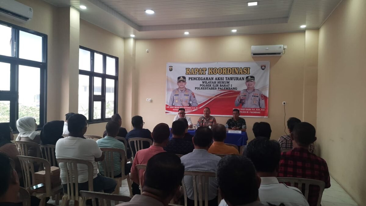 Tekan Aksi Tawuran, Polsek IB I Palembang Satukan Polisi, TNI, Kecamatan hingga RT/RW