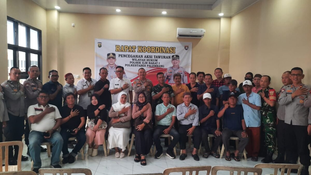 Cegah Tawuran, Polsek IB I Palembang Gandeng Forkopimcam dan Ketua RT/RW Perkuat Siskamling