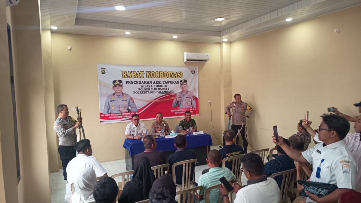 Tawuran Kembali Terjadi, Polsek IB I Palembang Gerakkan RT/RW Perkuat Pengawasan Warga