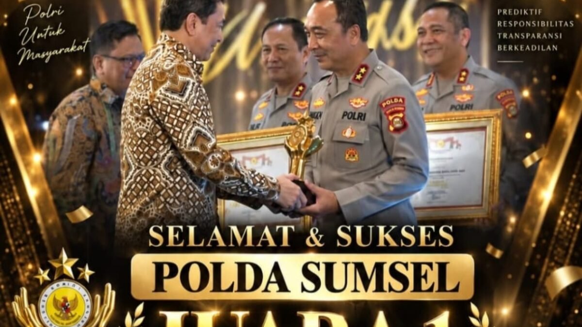 Nobar Kompolnas Awards 2026, Polres Banyuasin Saksikan Polda Sumsel Raih Juara 1 Kategori Polda