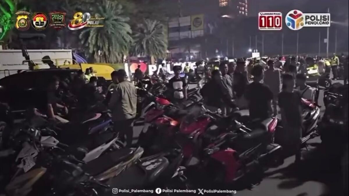 Respon Cepat 110, Polrestabes Palembang Antisipasi Balap Liar di Simpang 5 DPRD