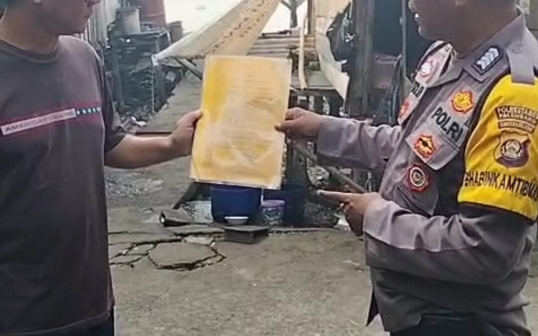 Cegah Karhutla, Bhabinkamtibmas Polsek IB II Sambangi Warga 32 Ilir