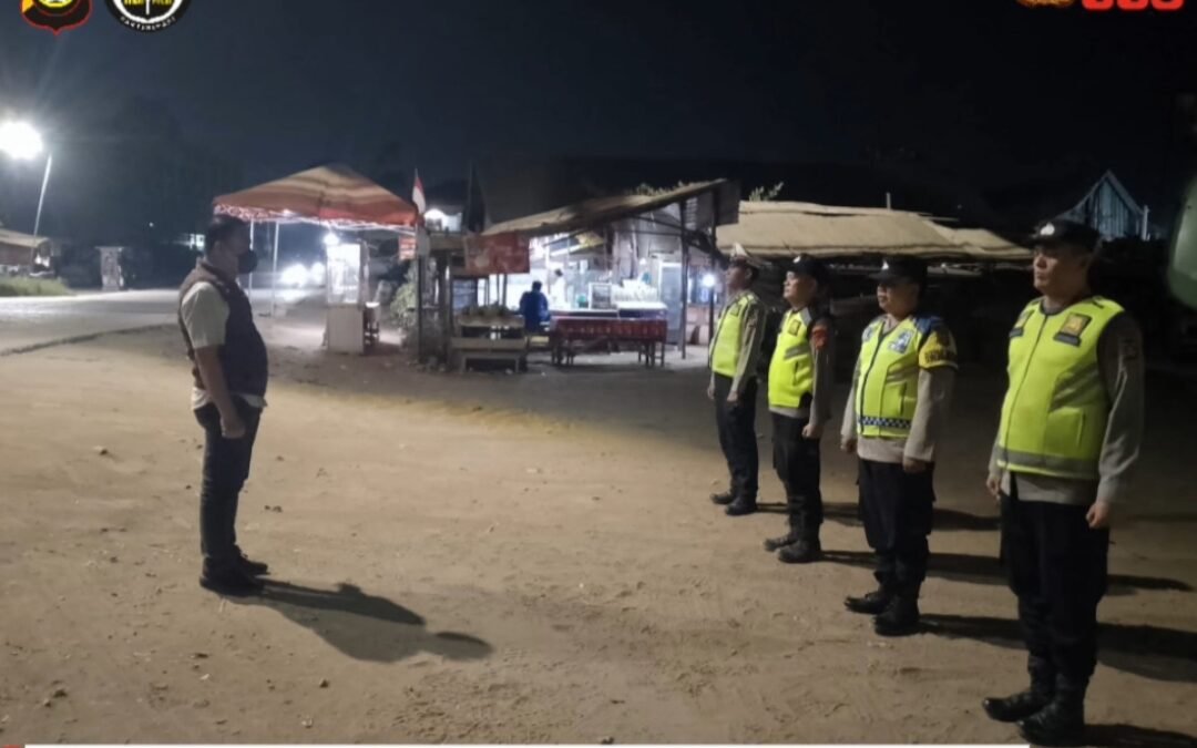 Malam Hari, Piket 91 Polsek Gandus Intensifkan Patroli di Jembatan Musi II hingga SPBU