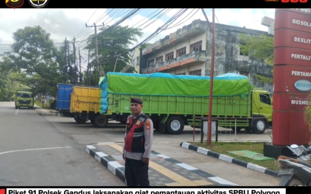 Antisipasi 3C dan Kemacetan, Polsek Gandus Pantau Jembatan Musi II hingga SPBU Polygon