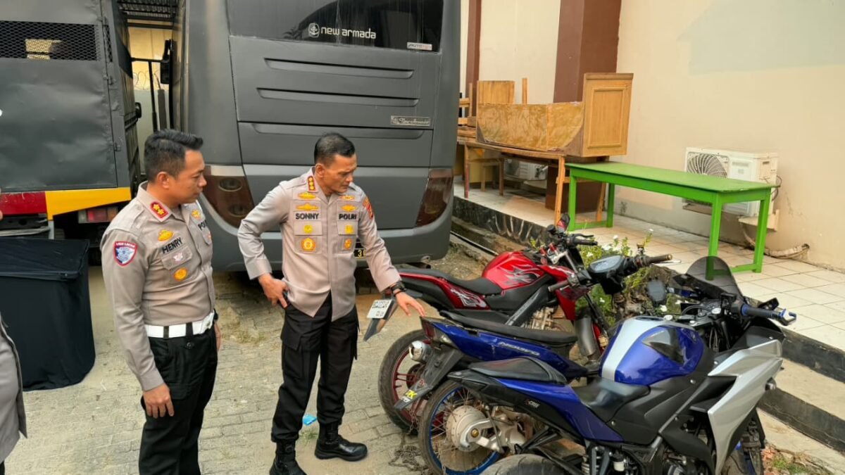 102 Motor Ditindak Polrestabes Palembang, Pelanggar Helm hingga Knalpot Brong Mendominasi