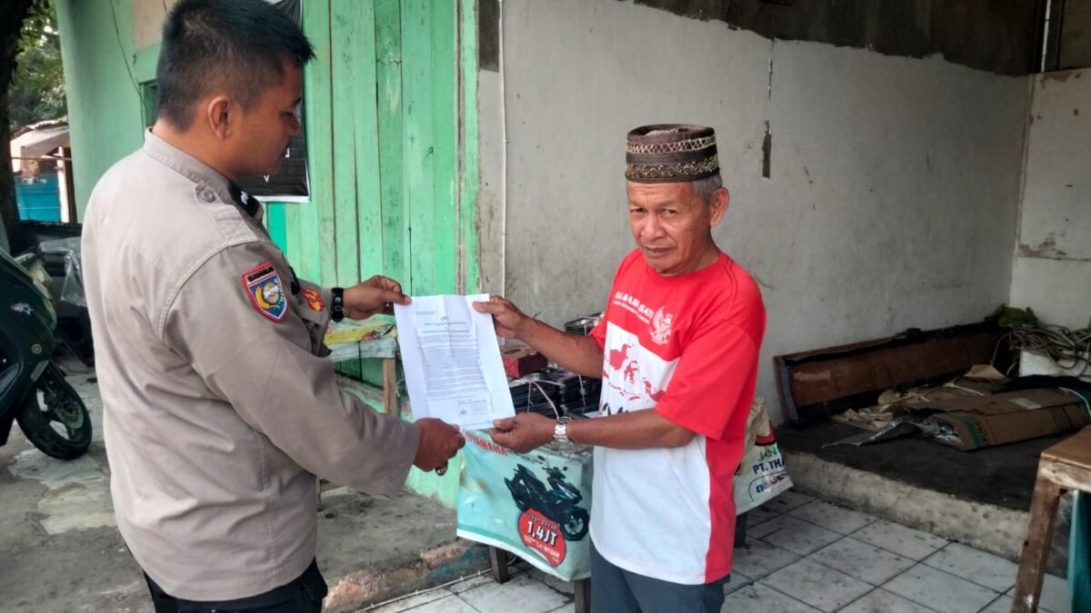 Bhabinkamtibmas Sosialisasikan Pencegahan Karhutla di 23 Ilir