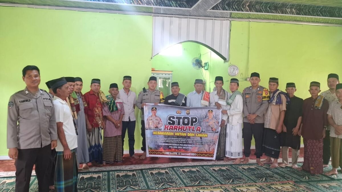 Cegah Karhutla Meluas, Polsek Kisam Tinggi OKU Selatan Gencarkan Patroli dan Edukasi Warga