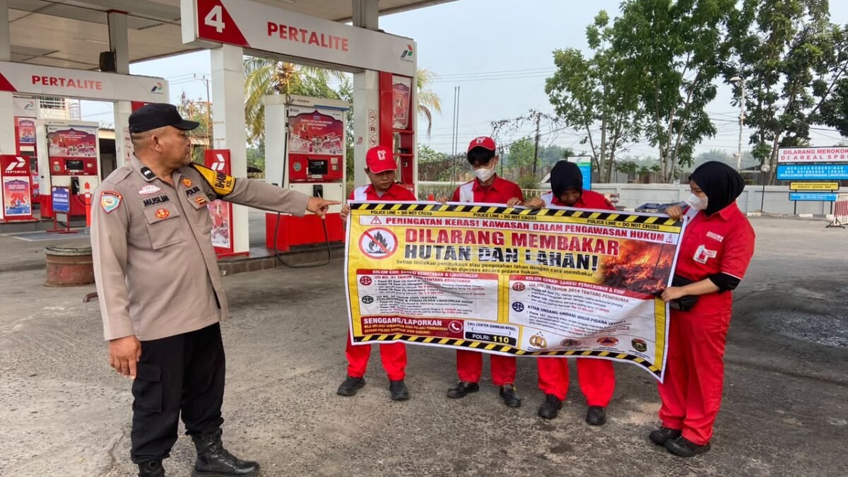 Cuaca Panas, Polsek Sukarami Tingkatkan Kewaspadaan Kebakaran di SPBU