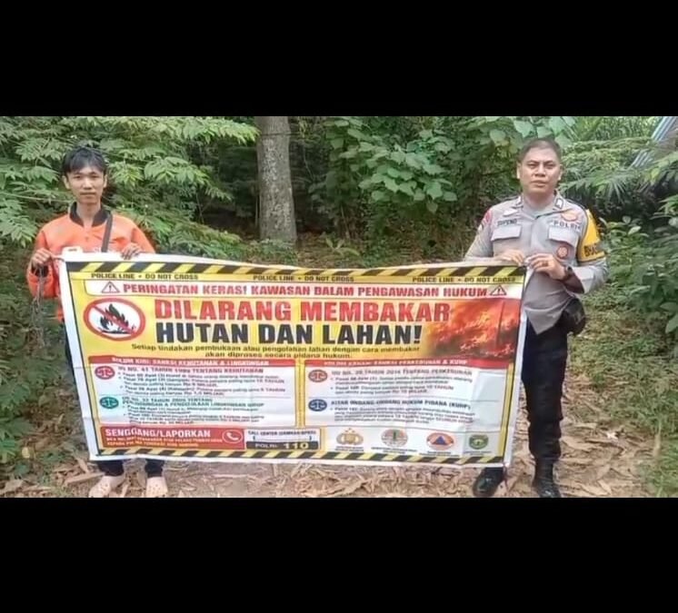 Polrestabes Palembang Perkuat Sosialisasi Karhutla dan Imbauan Penggunaan Masker