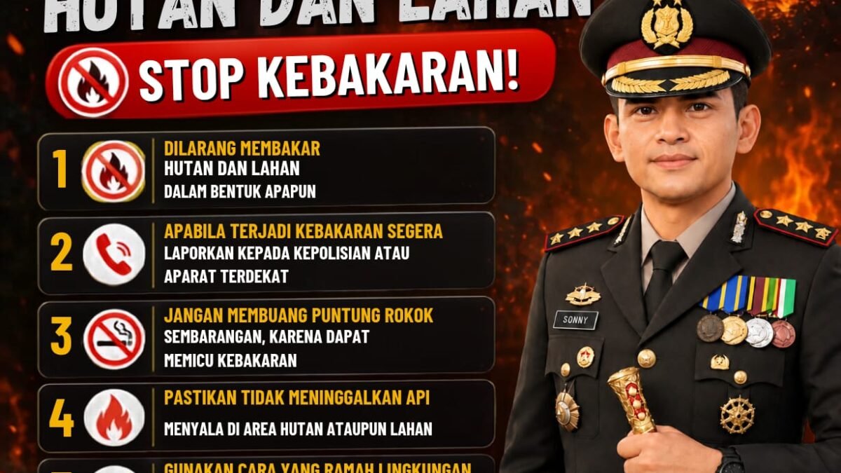 Karhutla Jadi Perhatian, Kapolrestabes Palembang Ingatkan Ancaman Sanksi Hukum bagi Pelaku